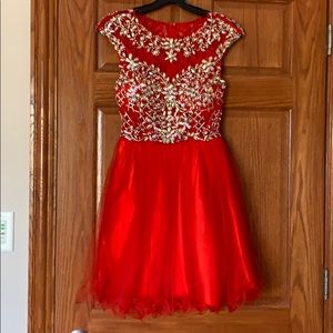 Dancing Queen Red Party Dress